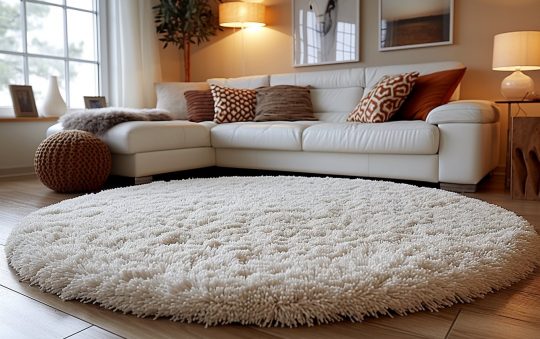 Le tapis shaggy rond : une touche incontournable pour votre espace