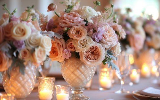 Idées de décoration pour un mariage : L’importance des vases en centre de table