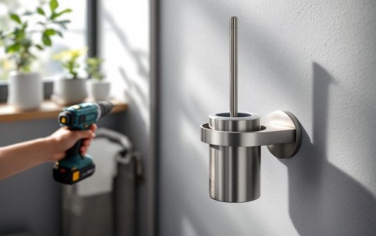 Installer une brosse de toilette suspendue : tuto facile étape par étape