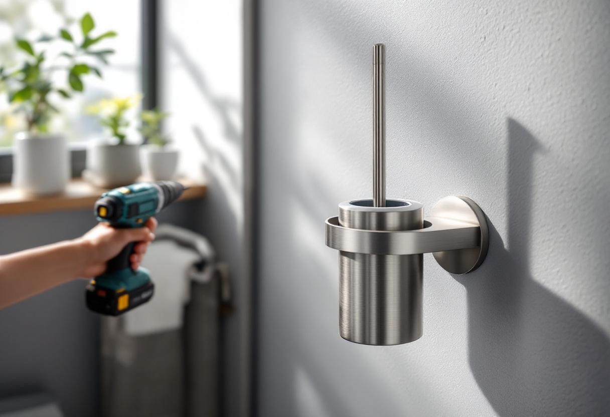 Installer une brosse de toilette suspendue : tuto facile étape par étape