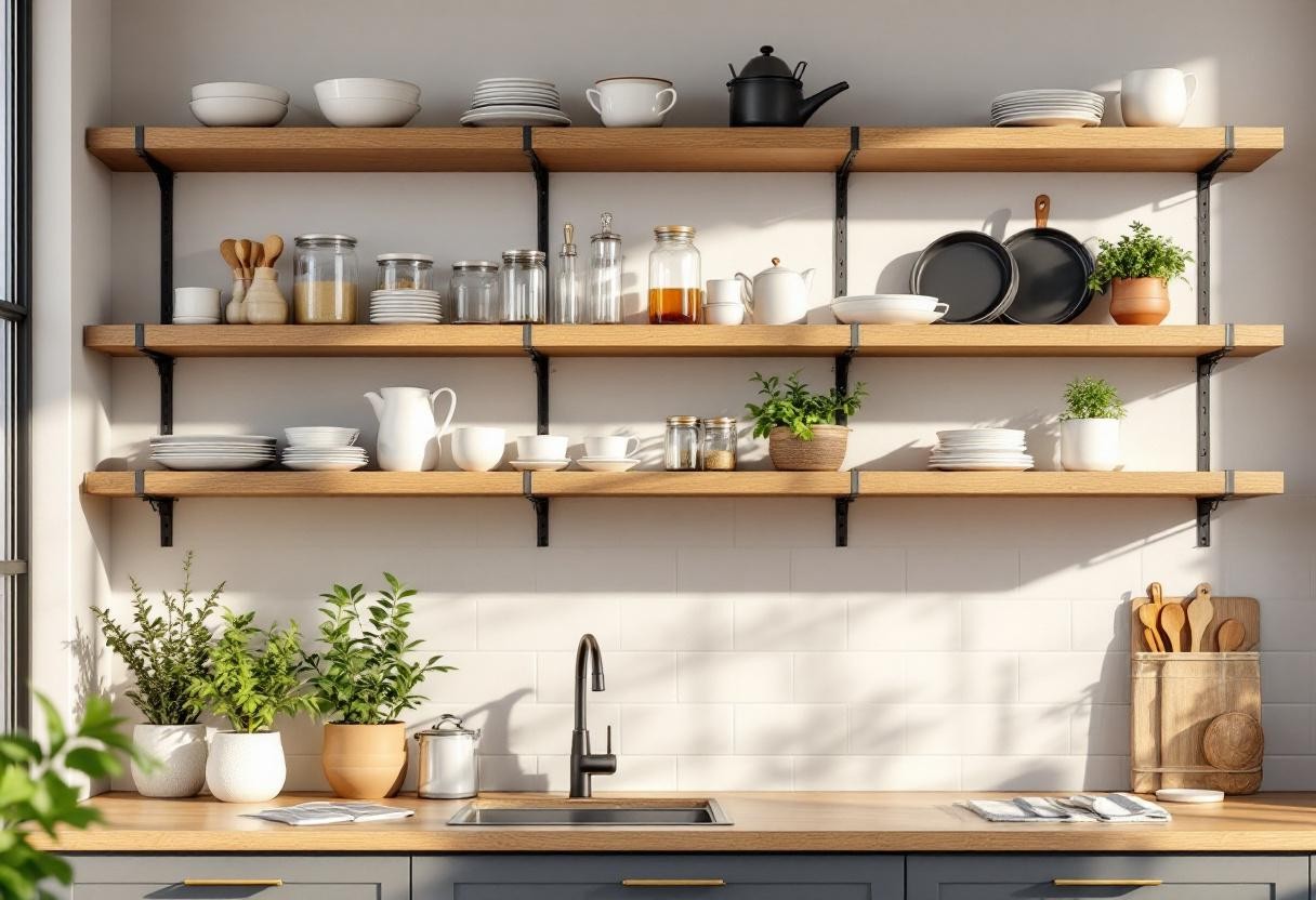 Les meilleures étagères murales pour une cuisine pratique et stylée