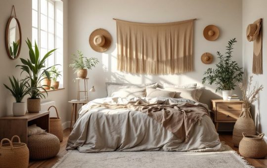 Déco bohème pour la chambre parentale : créer un cocon au style chic et naturel