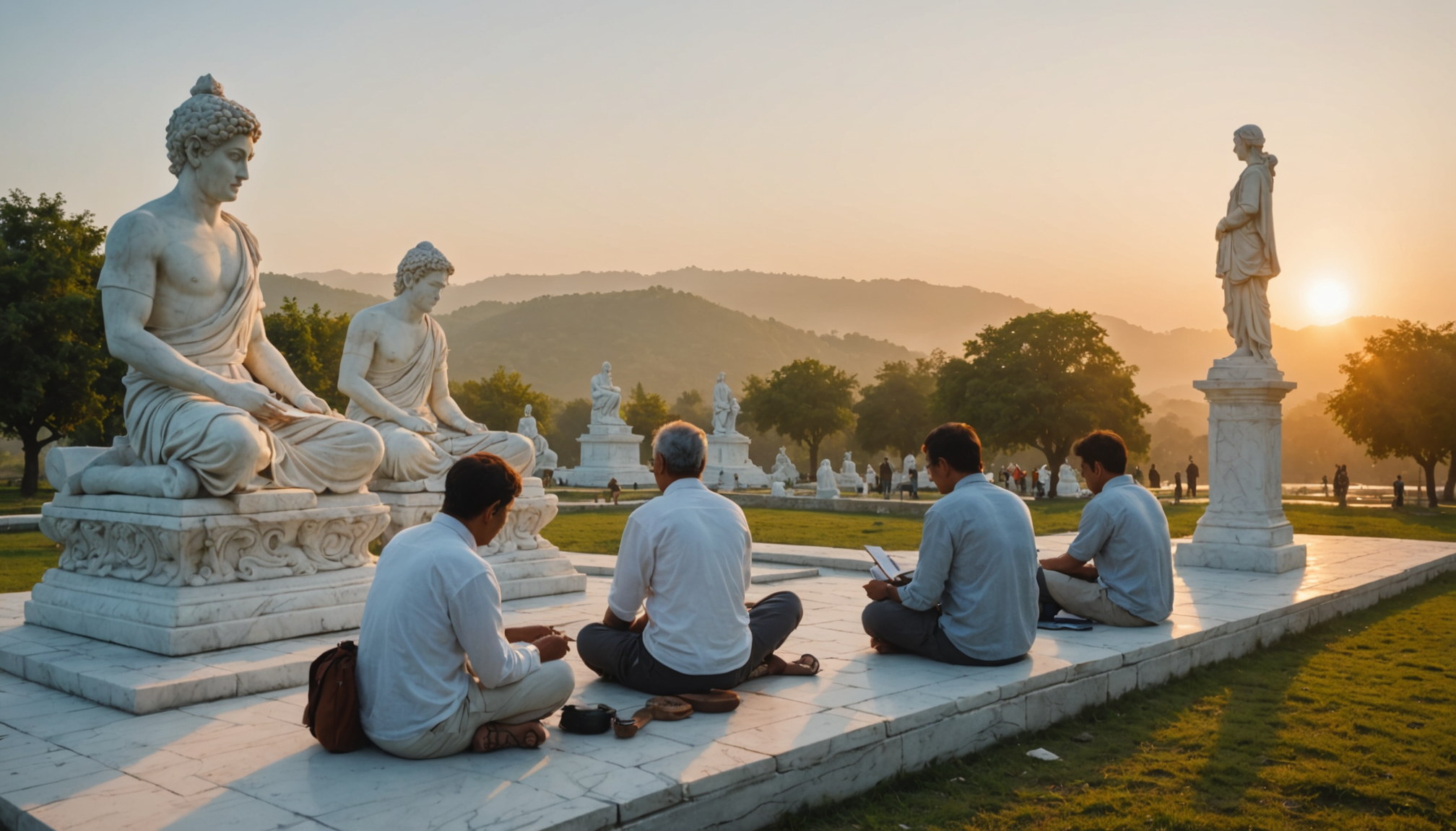 découvrez l’art d’écrire au petit matin, face au marbre, à travers des promenades poétiques baignées par les premières lueurs du soleil. une invitation à la contemplation et à l'inspiration.